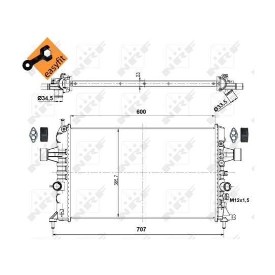 53000 - Radiator, engine cooling 