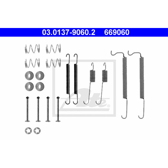 03.0137-9060.2 - Tillbehörssats, bromsbackar 