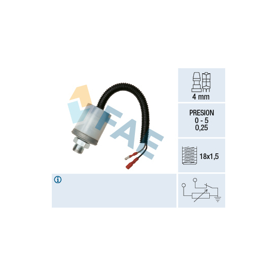 14090 - Sender Unit, oil pressure 