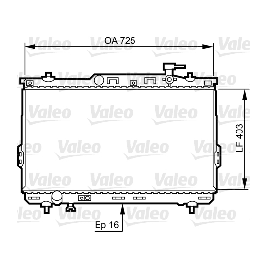 734259 - Radiaator, mootorijahutus 