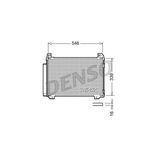 DCN50025 - Condenser, air conditioning 