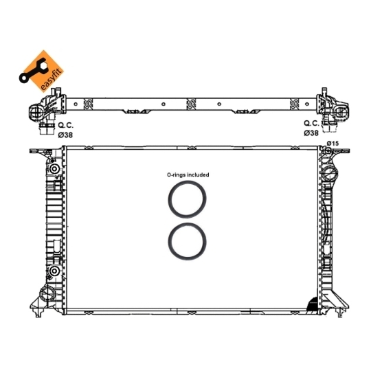 53065 - Radiator, engine cooling 