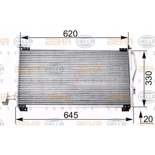 8FC 351 038-541 - Condenser, air conditioning 