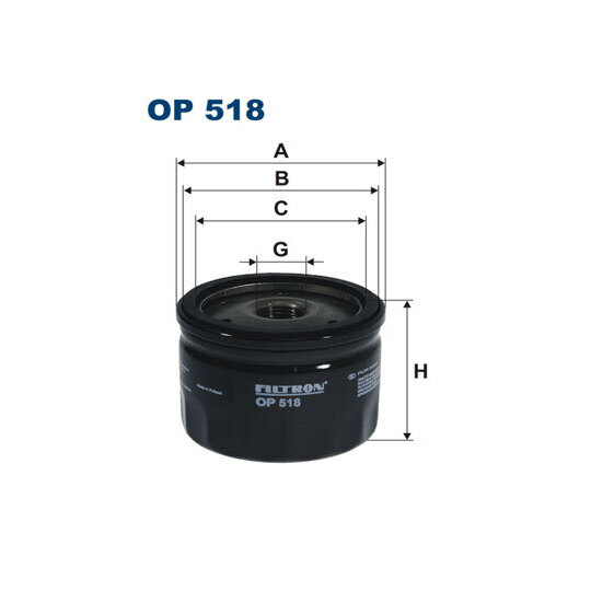 OP 518 - Oil filter 