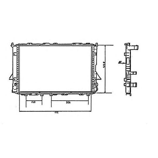 58867 - Radiator, engine cooling 