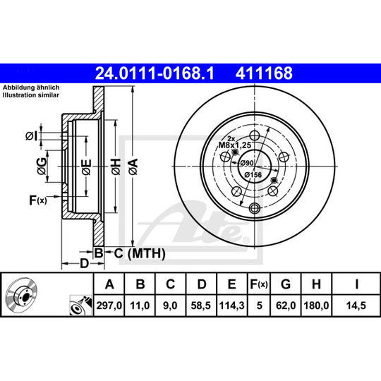 24.0111-0168.1 - Brake Disc 