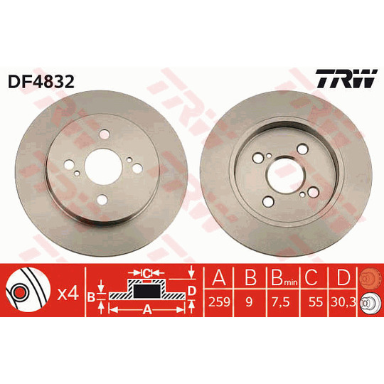 DF4832 - Brake Disc 