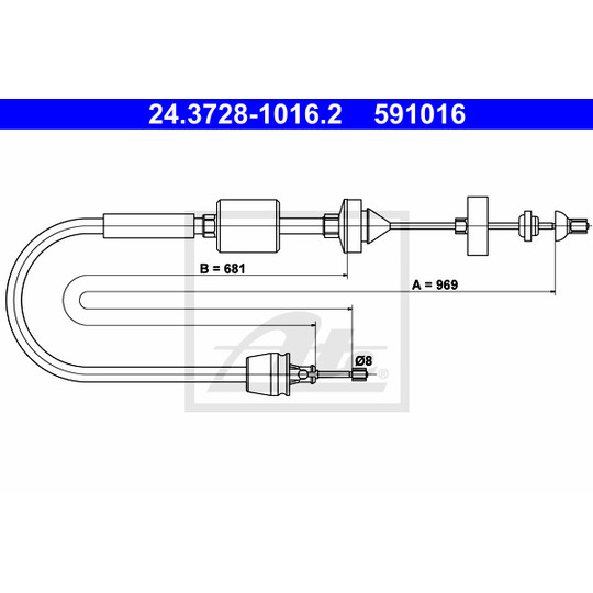 24.3728-1016.2 - Clutch Cable 