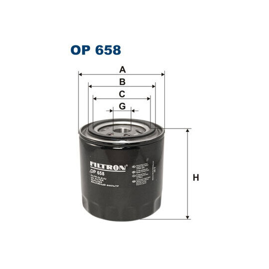 OP 658 - Oil filter 