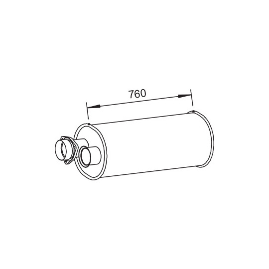 80460 - Middle-/End Silencer 