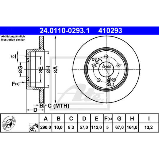 24.0110-0293.1 - Brake Disc 