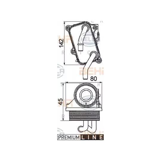 8MO 376 725-301 - Oil Cooler, engine oil 