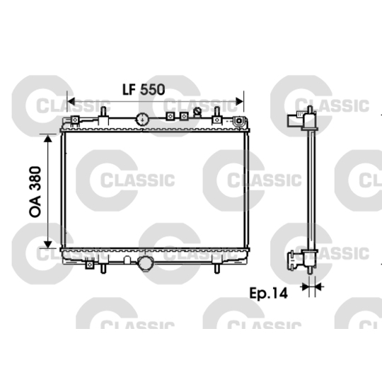 234278 - Radiator, engine cooling 