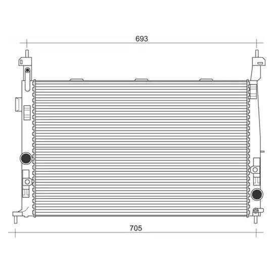 350213971000 - Radiator, engine cooling 