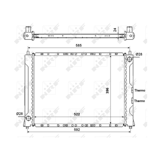 55425 - Radiator, engine cooling 