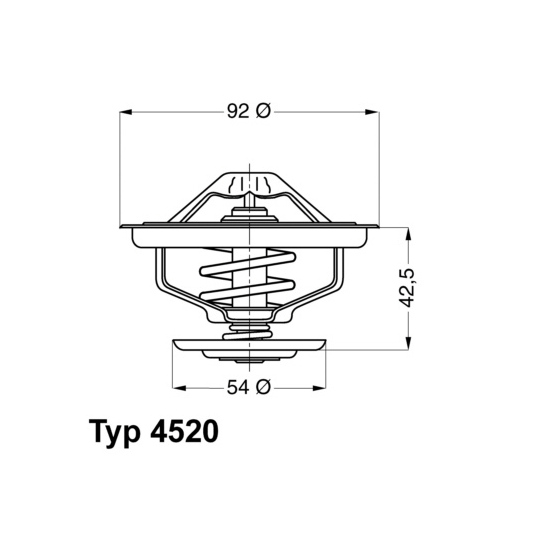 4520.75 - Thermostat, coolant 