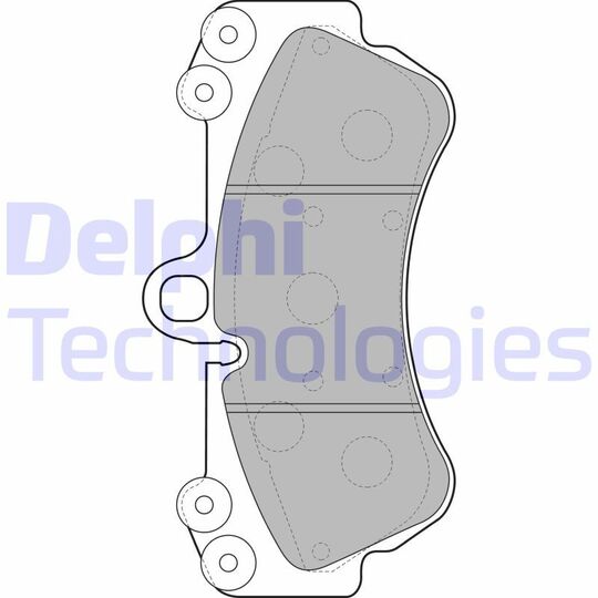 LP2057 - Brake Pad Set, disc brake 