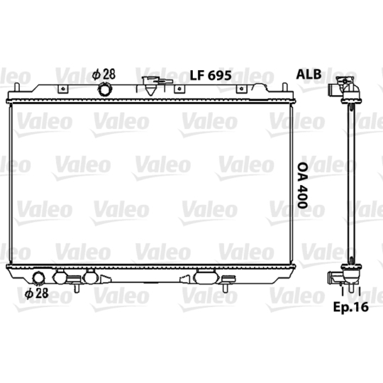 734729 - Radiator, engine cooling 