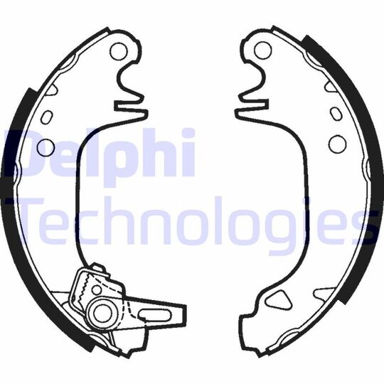 LS1382 - Brake Shoe Set 