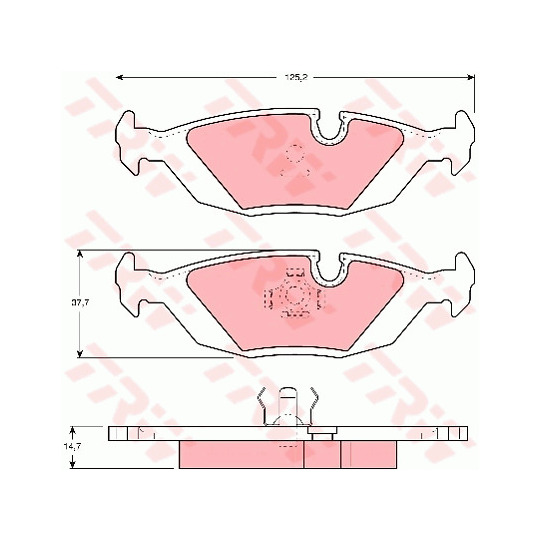 GDB1068 - Brake Pad Set, disc brake 