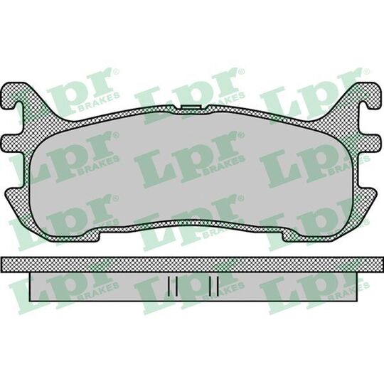 05P1099 - Brake Pad Set, disc brake 