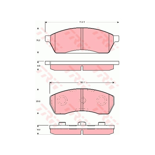 GDB3068 - Brake Pad Set, disc brake 