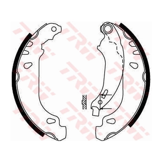 GS8669 - Brake Shoe Set 