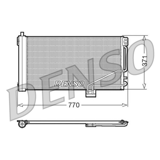 DCN17014 - Condenser, air conditioning 