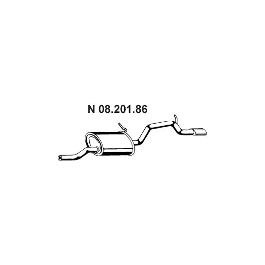 08.201.86 - Bakre ljuddämpare 