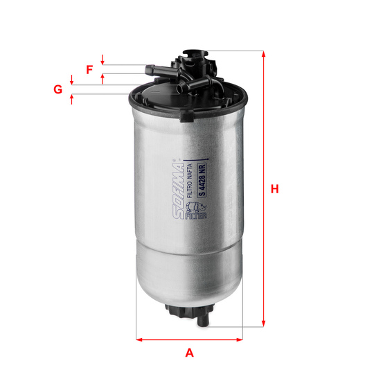 S 4428 NR - Fuel filter 