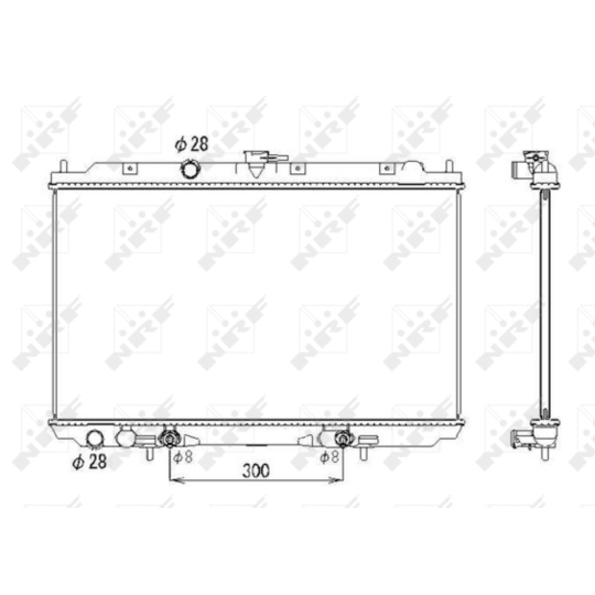 53436 - Radiator, engine cooling 