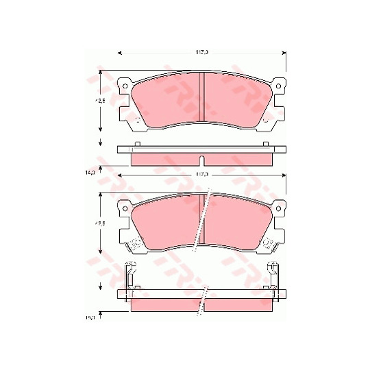 GDB3264 - Brake Pad Set, disc brake 