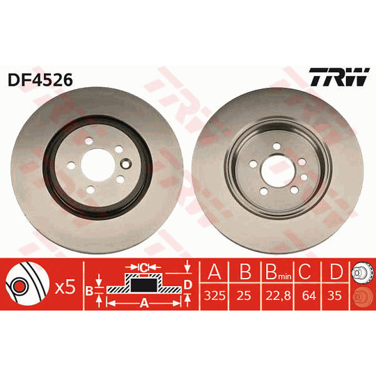 DF4526 - Brake Disc 