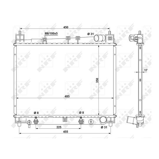 53212 - Radiaator, mootorijahutus 