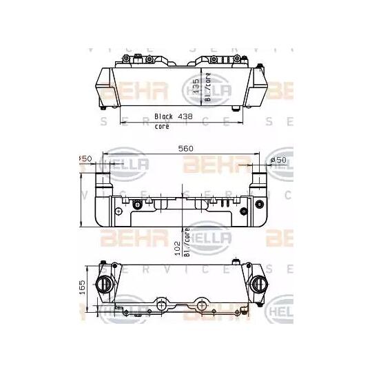 8MO 376 765-631 - Oil Cooler, retarder 