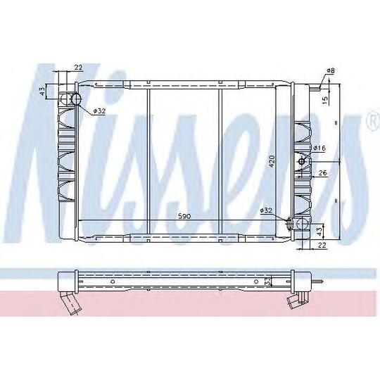 65526 - Radiator, engine cooling 