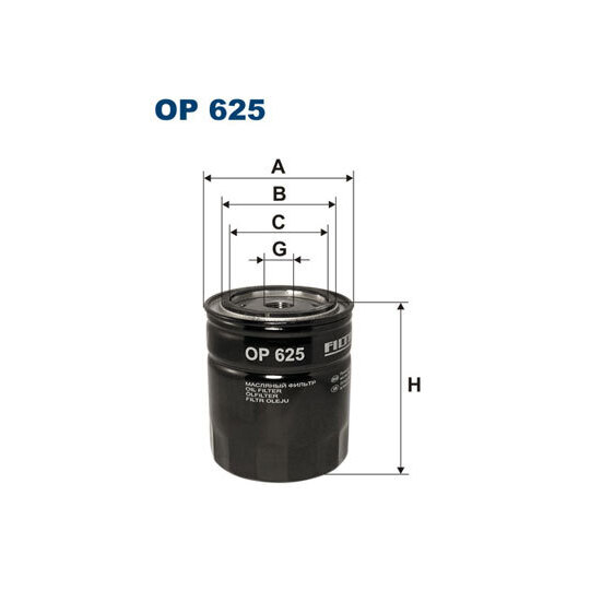 OP 625 - Oil filter 