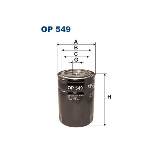 OP 549 - Oil filter 