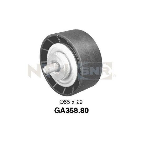 GA358.80 - Deflection/Guide Pulley, v-ribbed belt 