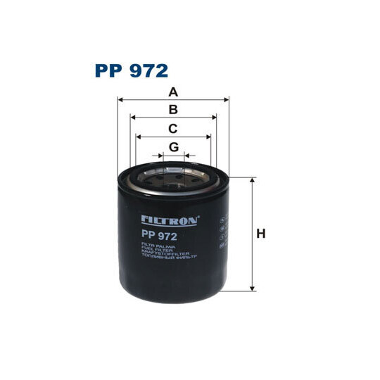 PP 972 - Bränslefilter 