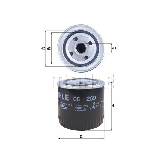 OC 269 - Oil filter 