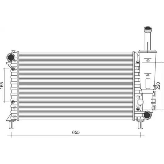 350213901000 - Radiator, engine cooling 