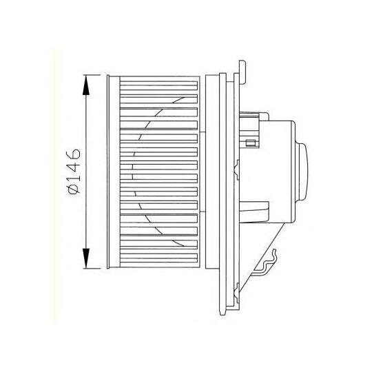 38341 - Fan, radiator 