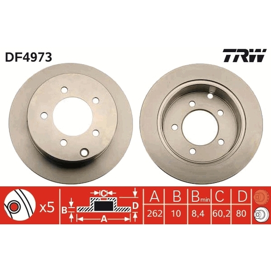 DF4973 - Brake Disc 