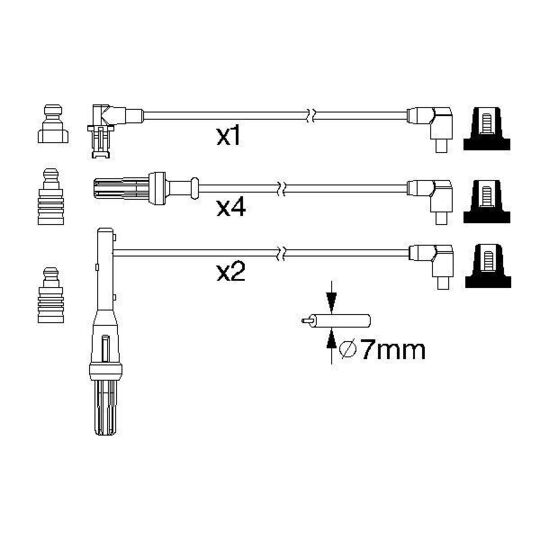 0 986 357 170 - Ignition Cable Kit 