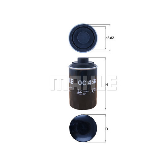 OC 456 - Oil filter 