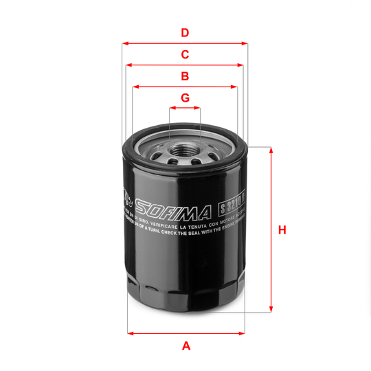 S 3210 R - Oil filter 