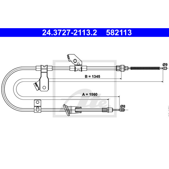 24.3727-2113.2 - Cable, parking brake 