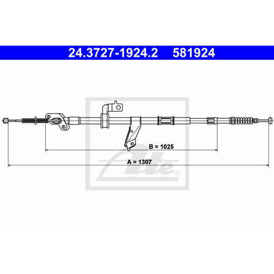 24.3727-1924.2 - Cable, parking brake 