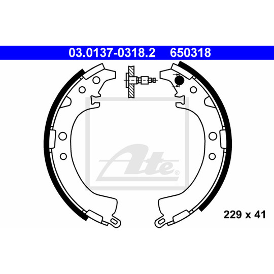 03.0137-0318.2 - Brake Shoe Set 